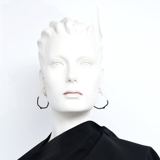 Morph Earrings (Silver Black)
