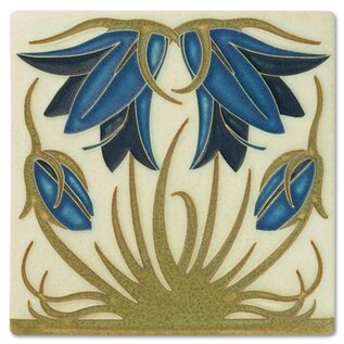 Motawi Tile: Ladybell Blue