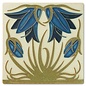 Motawi Tile: Ladybell Blue