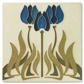 Motawi Tile: Tulips Blue