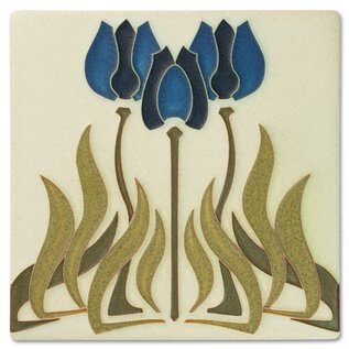 Motawi Tile: Tulips Blue