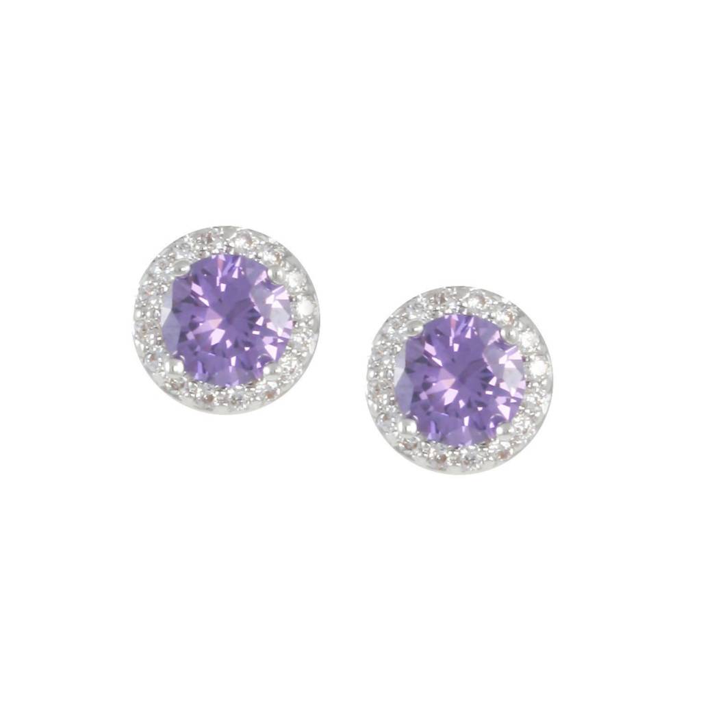 February Birthstone Earrings Lauren Rae Jewelry Boutique February Birthstone Earrings