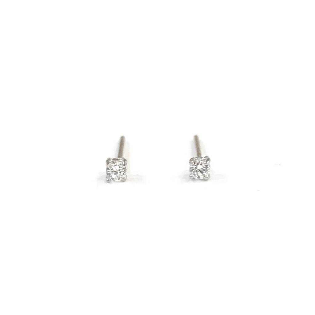 Sterling Silver Round 2mm Cz Stud Earrings Lauren Rae Jewelry Boutique Sterling Silver Round 2mm Cz Stud Earrings