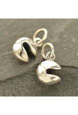 Sterling Silver Fortune Cookie Charm
