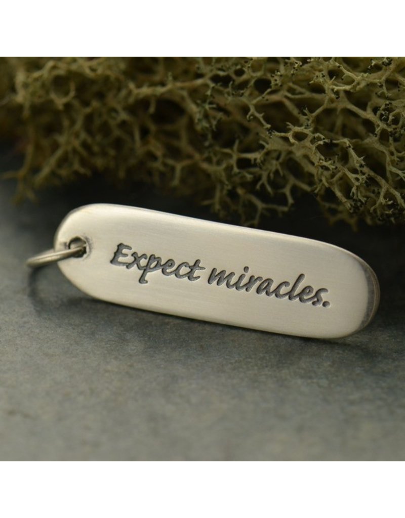 Sterling Silver Expect Miracles Charm