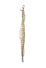 Sorrelli Mixed Metal Bracelet in Modern Pearl
