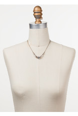 Sorrelli Delicate Round Crystal Necklace in Soft Petal