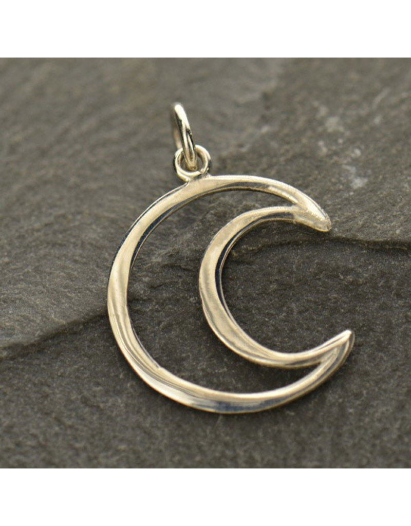 Sterling Silver Crescent Moon Charm