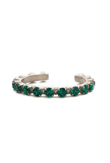 Sorrelli Emerald Riveting Romance Cuff Bracelet