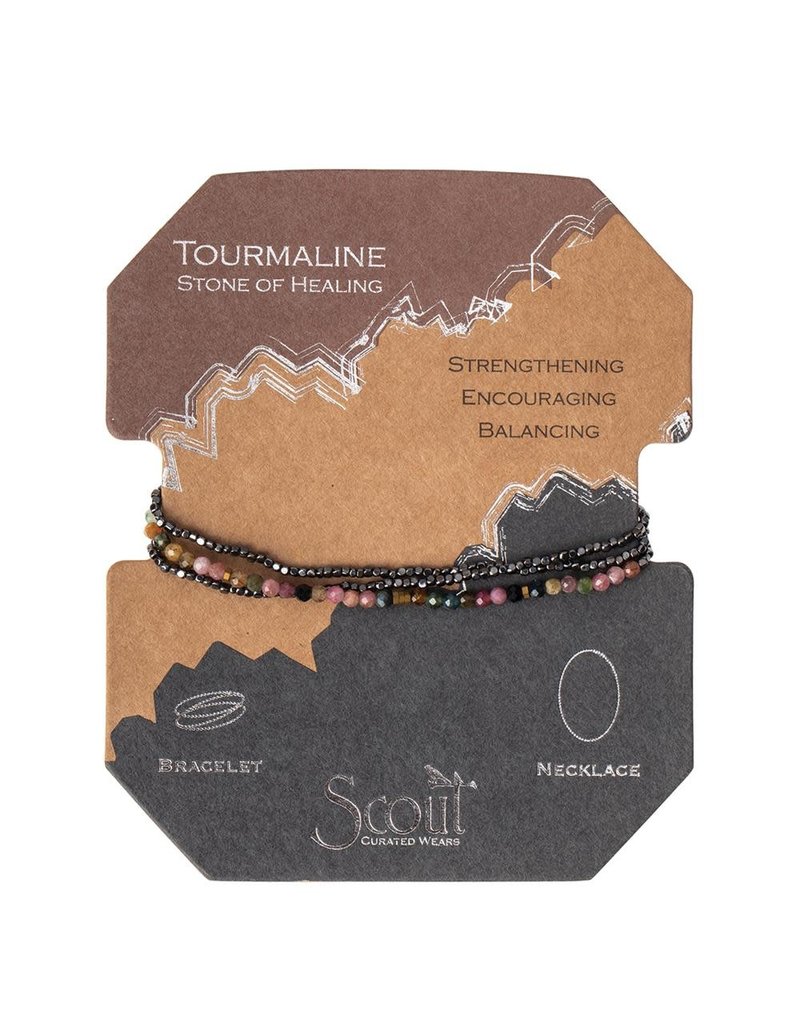 Scout Tourmaline Hematite Delicate Stone Wrap