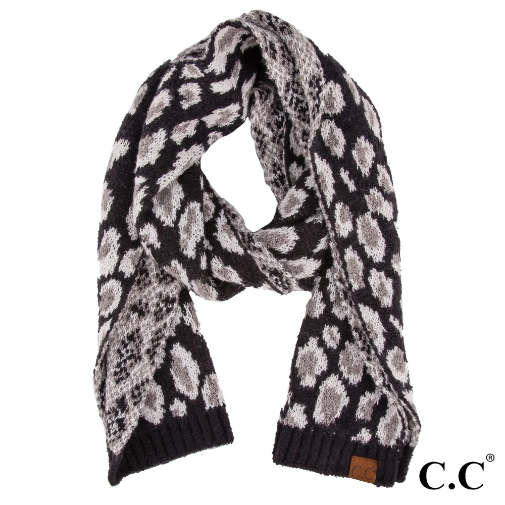 black print scarf