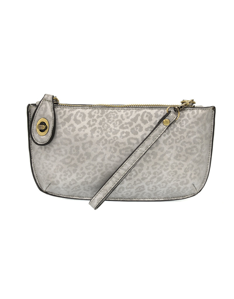 silver wristlet clutch