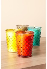 Simpatico Hobnail Glass Candle Lychee