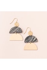 Scout Picasso Jasper & Gold Half Moon Earring