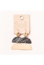 Scout Picasso Jasper & Gold Half Moon Earring