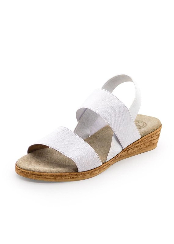 Charleston Shoe Co Collins White Sandal