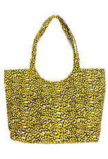 Lauren Rae Yellow Leopard Print Tote Bag