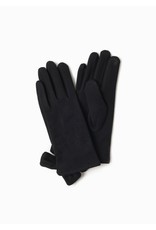 Look By M Basic Ribbon Gloves in Black