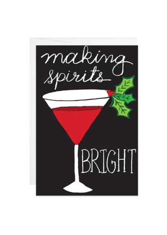 9th Letter Press Making Spirits Bright Mini Card