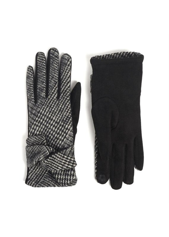 COCO + CARMEN Crossover Wrist Touch Gloves in Black