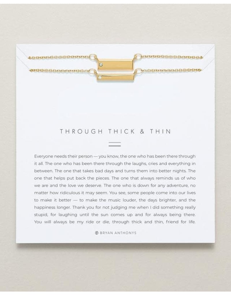 Bryan Anthonys Through Thick & Thin Necklace Set in Gold