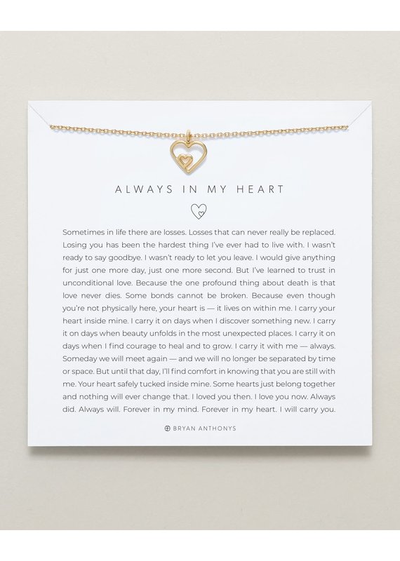 Bryan Anthonys Always In My Heart Necklace in Gold