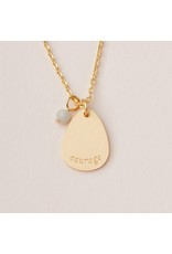 Scout Stone Intention Charm Necklace - Amazonite/Gold