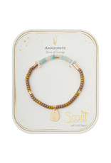 Scout Stone Intention Charm Bracelet - Amazonite/Gold