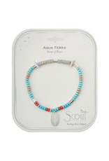 Scout Stone Intention Charm Bracelet - Aqua Terra/Silver