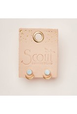 Scout Stone Moon Phase Ear Jacket - Amazonite/Gold