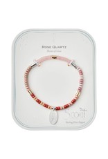 Scout Stone Intention Charm Bracelet - Rose Quartz/Silver