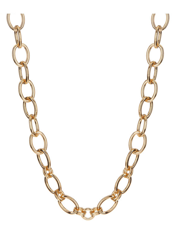 LUV AJ Cleo Link Chain Necklace - Gold