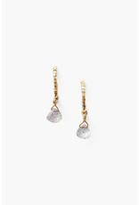 CHAN LUU 18k Gold Plated Stone Earrings - Labradorite