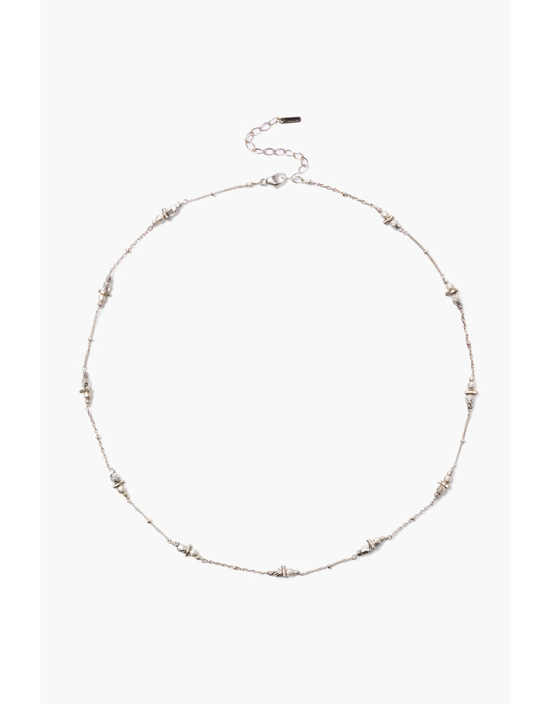 CHAN LUU Sterling Silver Textured Necklace