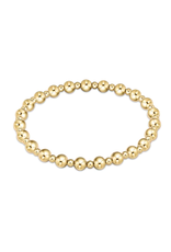 enewton Classic Grateful Pattern 5mm Bead Bracelet - Gold