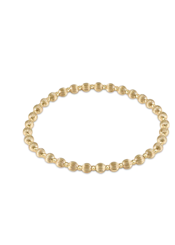 enewton Dignity Grateful Pattern 4mm Bead Bracelet - Gold