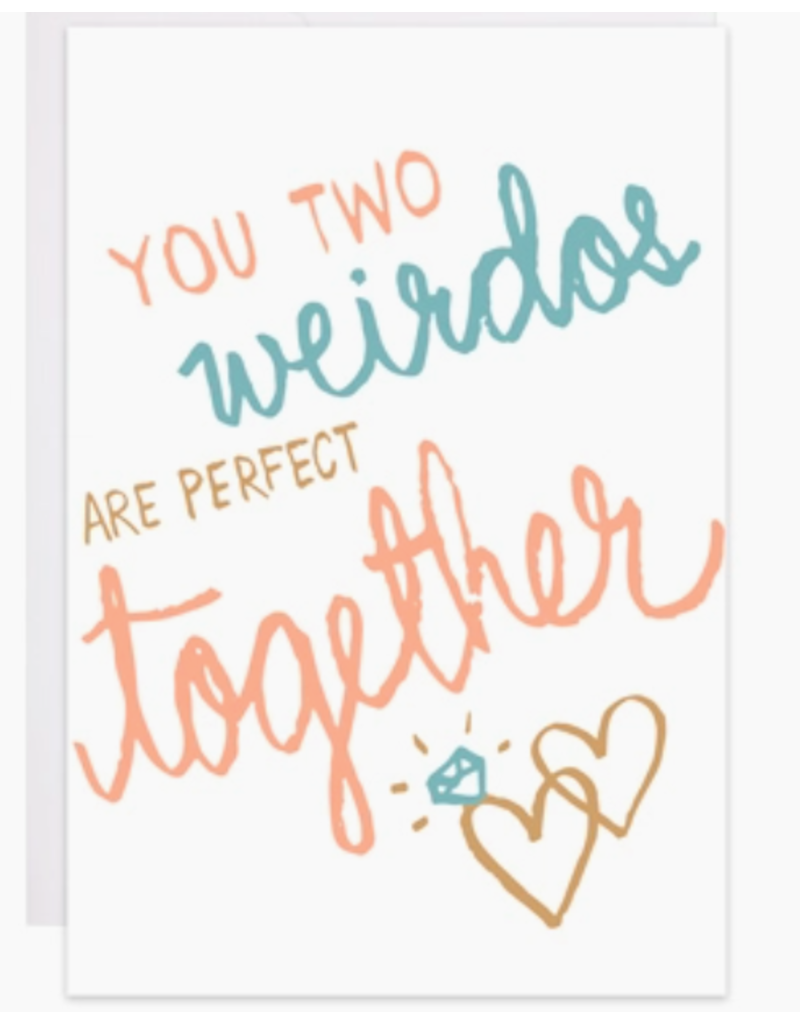 9th Letter Press Two Weirdos Together Mini Card