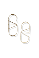 Ink + Alloy Brass Angles Threader Earrings