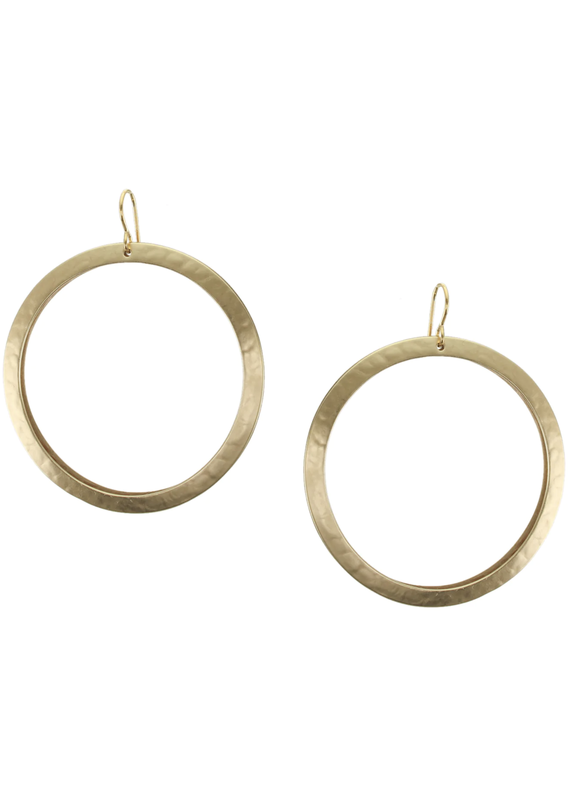 Marjorie Baer Extra Large Back to Back Hoop Wire Earring