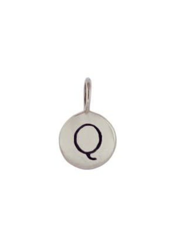 Sterling Silver Initial Q Charm