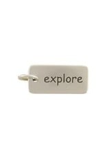 Sterling Silver Explore Charm