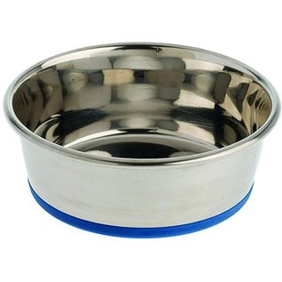 OURPETS COMPANY OURPETS DURAPET PREMIUM RUBBER-BONDED STAINLESS STEEL BOWL FOR DOGS 7 CUPS