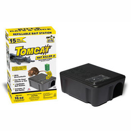 TOMCAT RAT KILLER II WITH REFILLABLE BAIT STATION 30 GM PACK OF 15