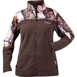Rocky Women's Brown/Pink Camo Fleece Jacket Large