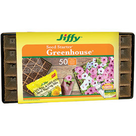 JIFFY PEAT STRIPS N' GREENHOUSE TRAY WITH SUPERTHRIVE/LABELS