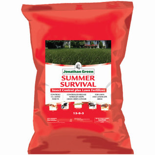 JONATHAN GREEN INC Jonathan Green Summer Survival Insect Control Plus Lawn Fertilizer, 18-0-3, Covers 15,000-Sq.-Ft.