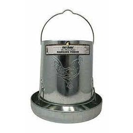 Harris Farms Galvanized Hanging Poultry Feeder 15 Pounds