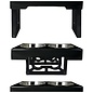OURPETS COMPANY OURPETS BARKING BISTRO ADJUSTABLE FEEDER FOR DOGS 3, 8, & 12 IN