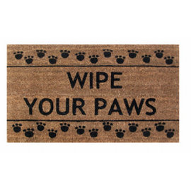Palm Fibre Wipe Your Paws Coir Door Mat with Vinyl Backed