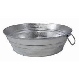 Behrens Tub Low Flat Hot-Dipped Galvanized Steel 2 Quart